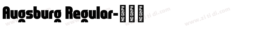 Augsburg Regular字体转换